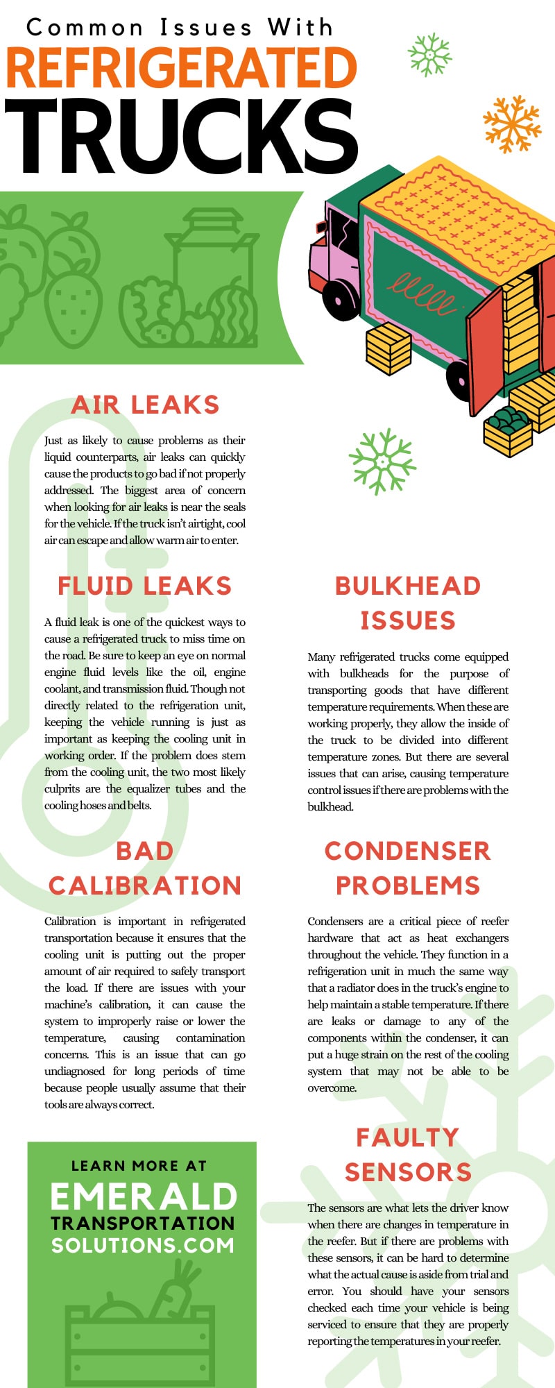 Common Issues With Refrigerated Trucks